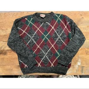 🌟DAD Sweater. Vintage Eaton’s in classic argyle.